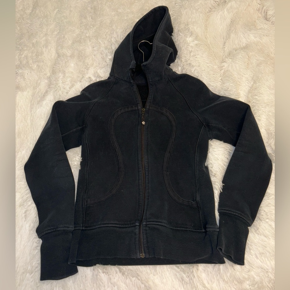 Lululemon Scuba Hoodie Size 8 Black